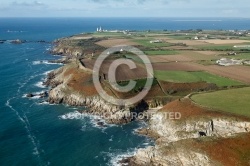 Plougonvelin, la côte Finistère vue du ciel