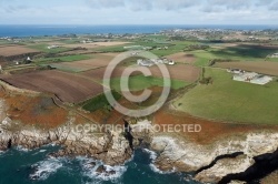 Plougonvelin, la côte Finistère vue du ciel