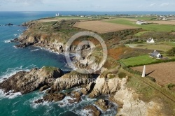 Plougonvelin, la côte Finistère vue du ciel