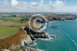 Plougonvelin, la côte Finistère vue du ciel