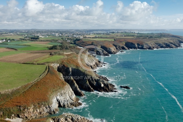 Plougonvelin, la côte Finistère vue du ciel