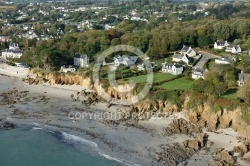 Plougonvelin plage de Ste Anne vue du ciel