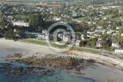 Plougonvelin plage de Ste Anne vue du ciel