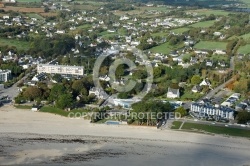 Plougonvelin plage de Ste Anne vue du ciel