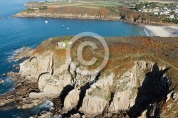 Ploumoguer, Bretagne Finistère vue du ciel