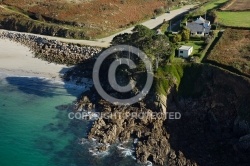 Ploumoguer, Bretagne Finistère vue du ciel