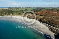 Ploumoguer, Bretagne Finistère vue du ciel