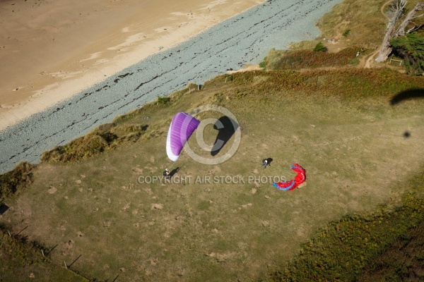 Pléneuf-Val-André parapente Saint-Pabu vue du ciel