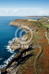 Pointe de Brenterc h, Ploumoguer vue du ciel