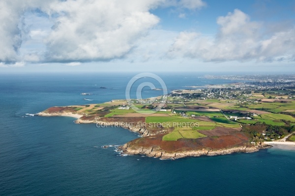 Pointe de Corsen, Plouarzel vue du ciel