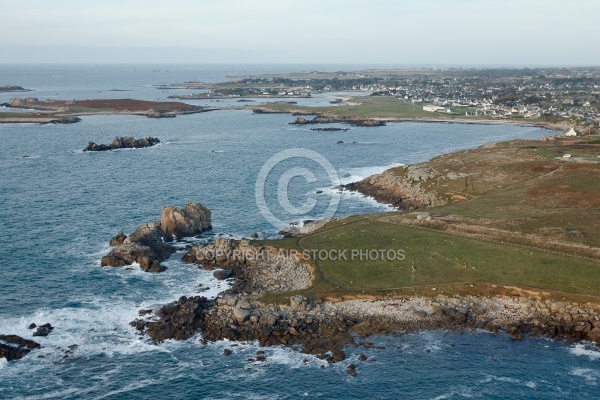 Pointe de Garchine, Porspoder vue du ciel