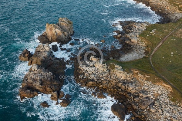 Pointe de Garchine, Porspoder vue du ciel