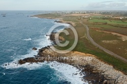 Pointe de Landunvez  vue du ciel