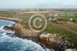 Pointe de Landunvez  vue du ciel