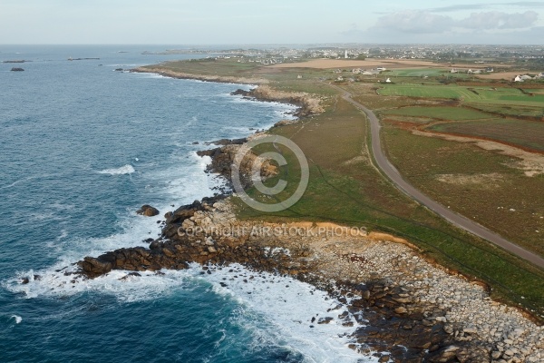 Pointe de Landunvez  vue du ciel