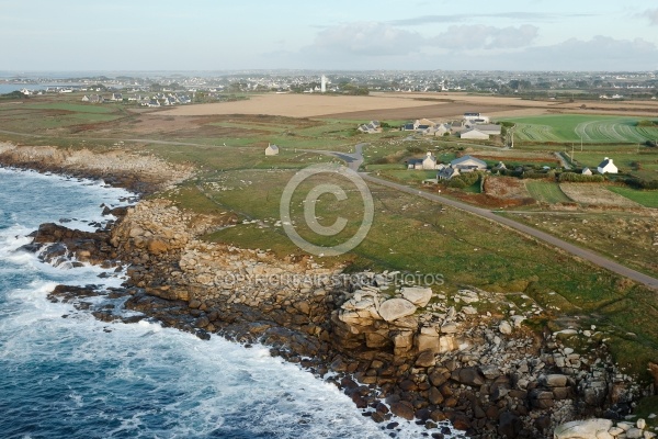 Pointe de Landunvez  vue du ciel