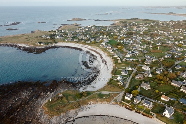 Pointe de Penvir, PloudalmÃ©zeau  vue du ciel