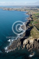 Pointe de penzer , Le Conquet vue du ciel