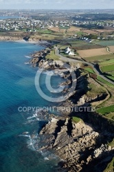 Pointe de penzer , Le Conquet vue du ciel