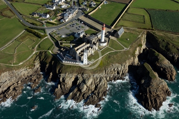 Pointe de St-Mathieu , Finistère vue du ciel