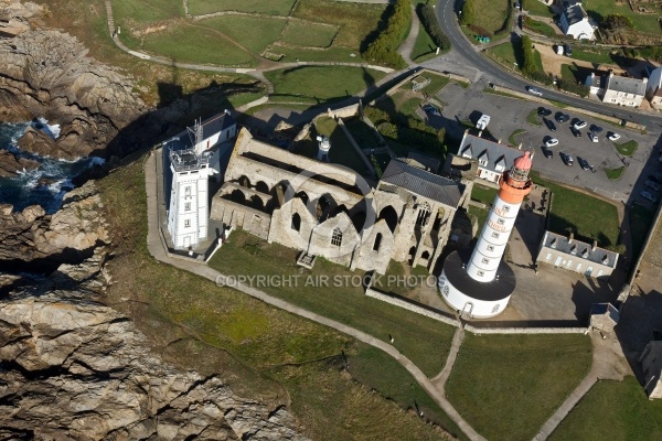 Pointe de St-Mathieu fin de terre vue du ciel