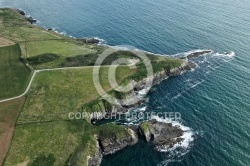 Pointe de Trefeuntec vue du ciel, Finistère