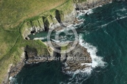 Pointe de Trefeuntec vue du ciel, Finistère Pointe de Trefeuntec vue du ciel, Finistère