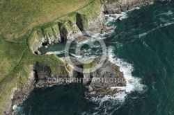 Pointe de Trefeuntec vue du ciel, Finistère