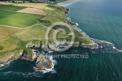 Pointe de Trefeuntec vue du ciel, Finistère