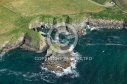 Pointe de Trefeuntec vue du ciel, Finistère