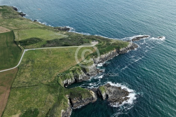 Pointe de Trefeuntec vue du ciel, Finistère