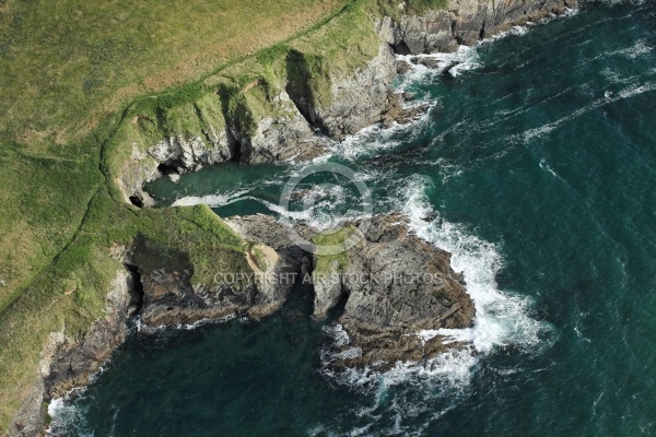 Pointe de Trefeuntec vue du ciel, Finistère