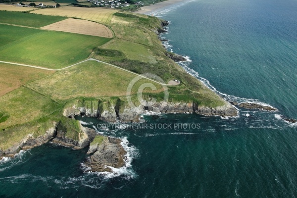 Pointe de Trefeuntec vue du ciel, Finistère