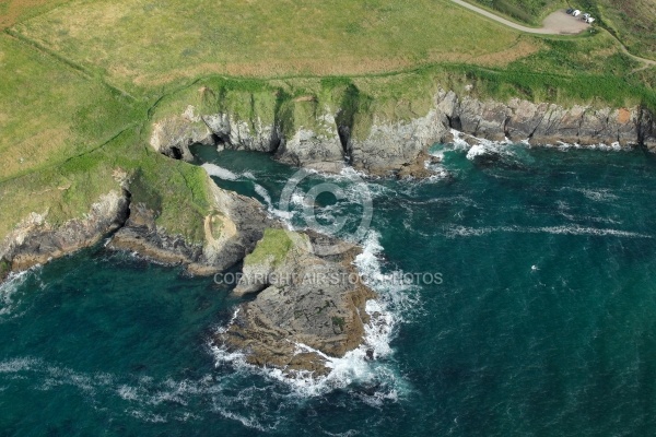 Pointe de Trefeuntec vue du ciel, Finistère