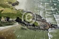 Pointe de Ty an Quer vue du ciel, Finistère