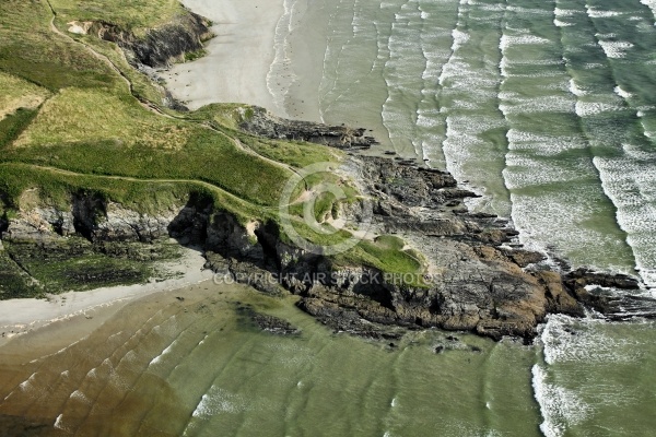 Pointe de Ty an Quer vue du ciel, Finistère