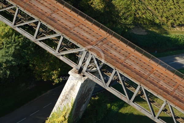 Pont de  chemin de fer vu du ciel