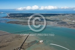 Pont de Marennes-Oléron vue du ciel