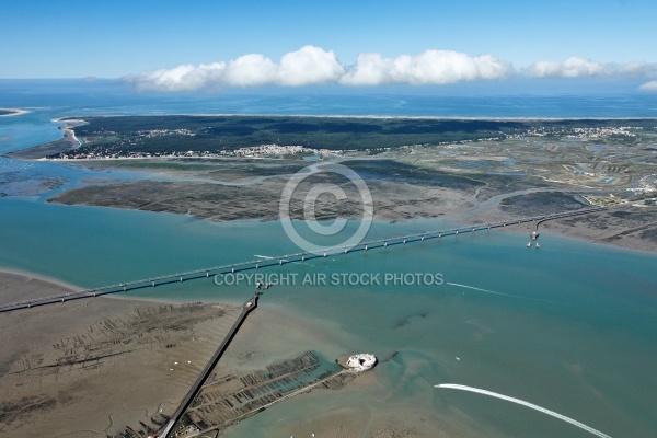 Pont de Marennes-Oléron vue du ciel