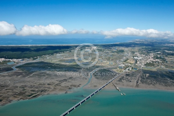 Pont de Marennes-Oléron vue du ciel