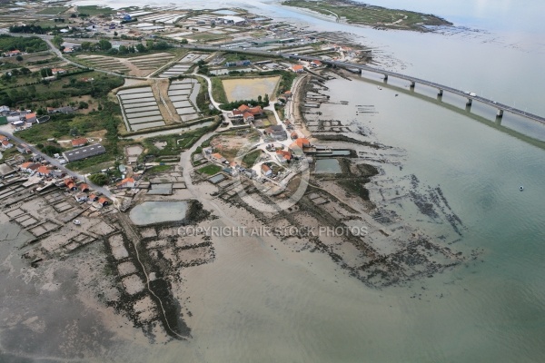 Pont viaduc Marennes - Oléron , Bassin Ostréicole Bourcefranc-le