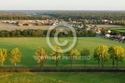 Ponthévrard vue du ciel