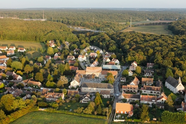 Ponthévrard vue du ciel