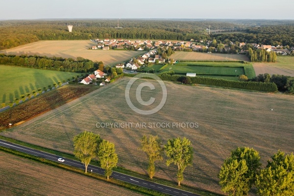 Ponthévrard vue du ciel