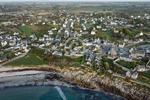 Porspoder, Bretagne Finistère vue du ciel