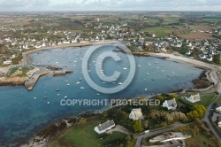 Port d Argenton, Landunvez vue du ciel