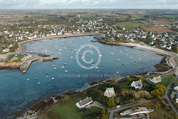 Port d Argenton, Landunvez vue du ciel