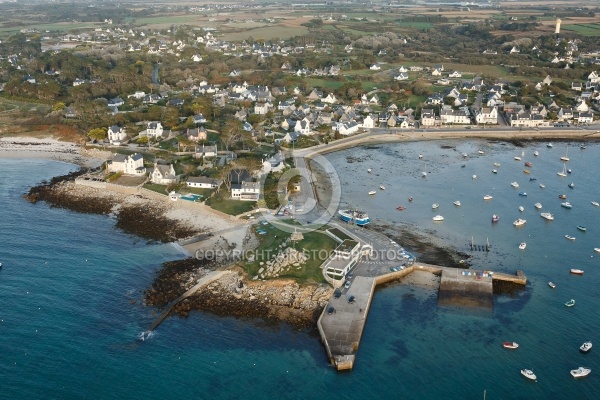 Port d Argenton, Landunvez vue du ciel