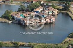 Port de Gujan-Mestras vue du ciel