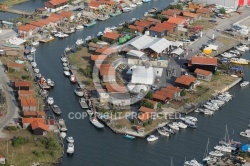 Port de Larros Gujan-Mestras vue du ciel